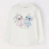 Blukids T-shirt Stitch & Angel in cotone stretch neonata- T-shirt