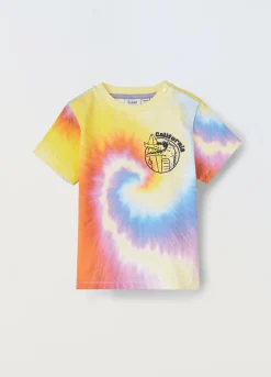 Blukids T-shirt Tie-dye in puro cotone neonato- T-shirt