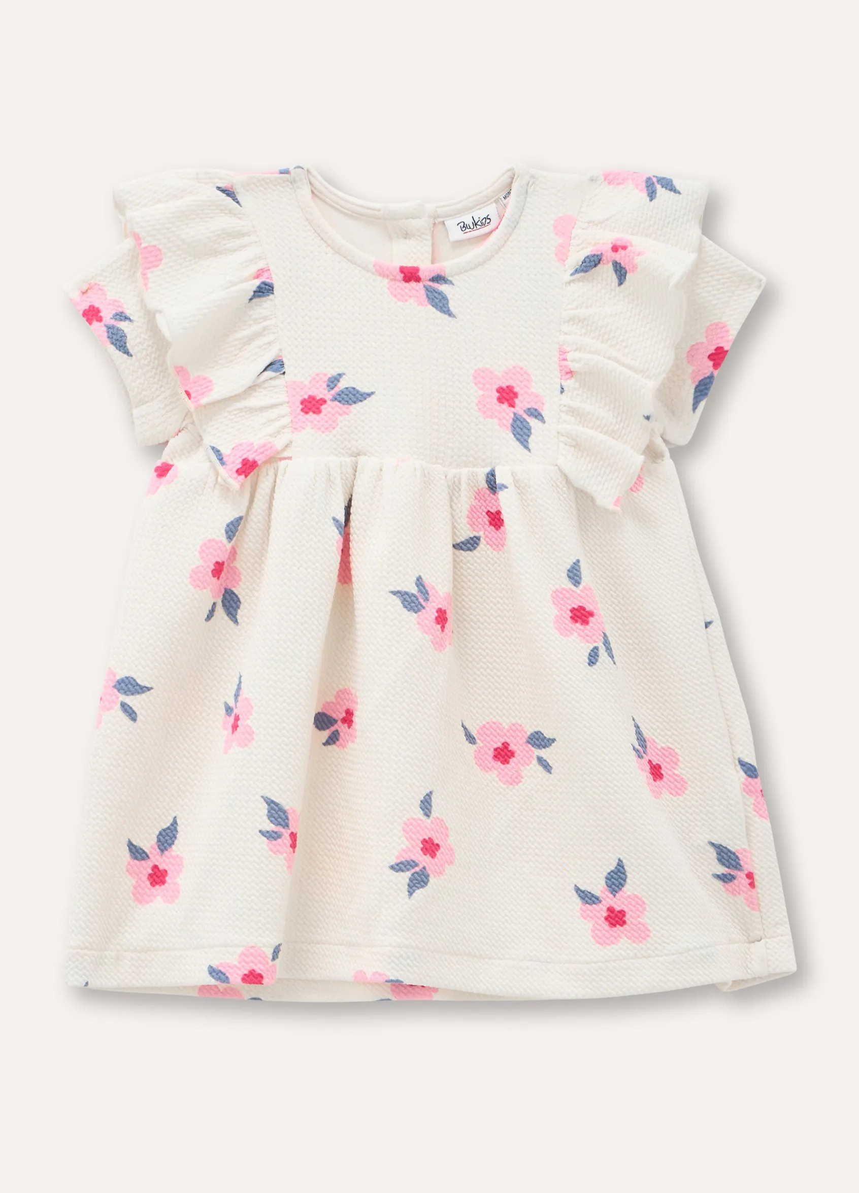 Blukids Vestitino con rouches neonata- Vestitini