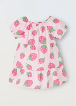 Blukids Vestitino in puro cotone con stampa neonata- T-shirt