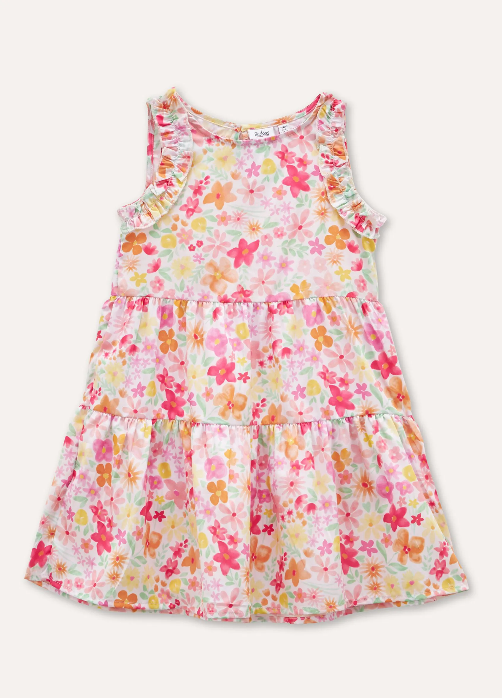 Blukids Vestito a balze bambina- Vestiti