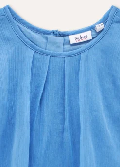 Blukids Vestito crêpe a balze bambina- Vestiti