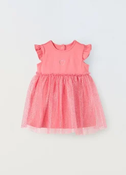 Blukids Vestito in jersey di cotone stretch neonata- Vestitini