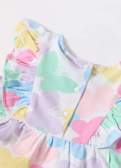 Blukids Vestito in jersey di cotone stretch neonata- Vestitini