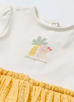 Blukids Vestito in jersey di cotone stretch neonata- Vestitini
