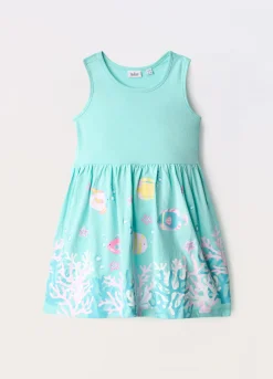 Blukids Vestito in jersey di puro cotone bambina- Vestiti