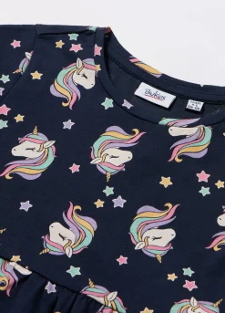 Blukids Vestito in jersey di puro cotone bambina- Vestiti