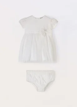 Blukids Vestito in popeline di puro cotone neonata- Vestitini
