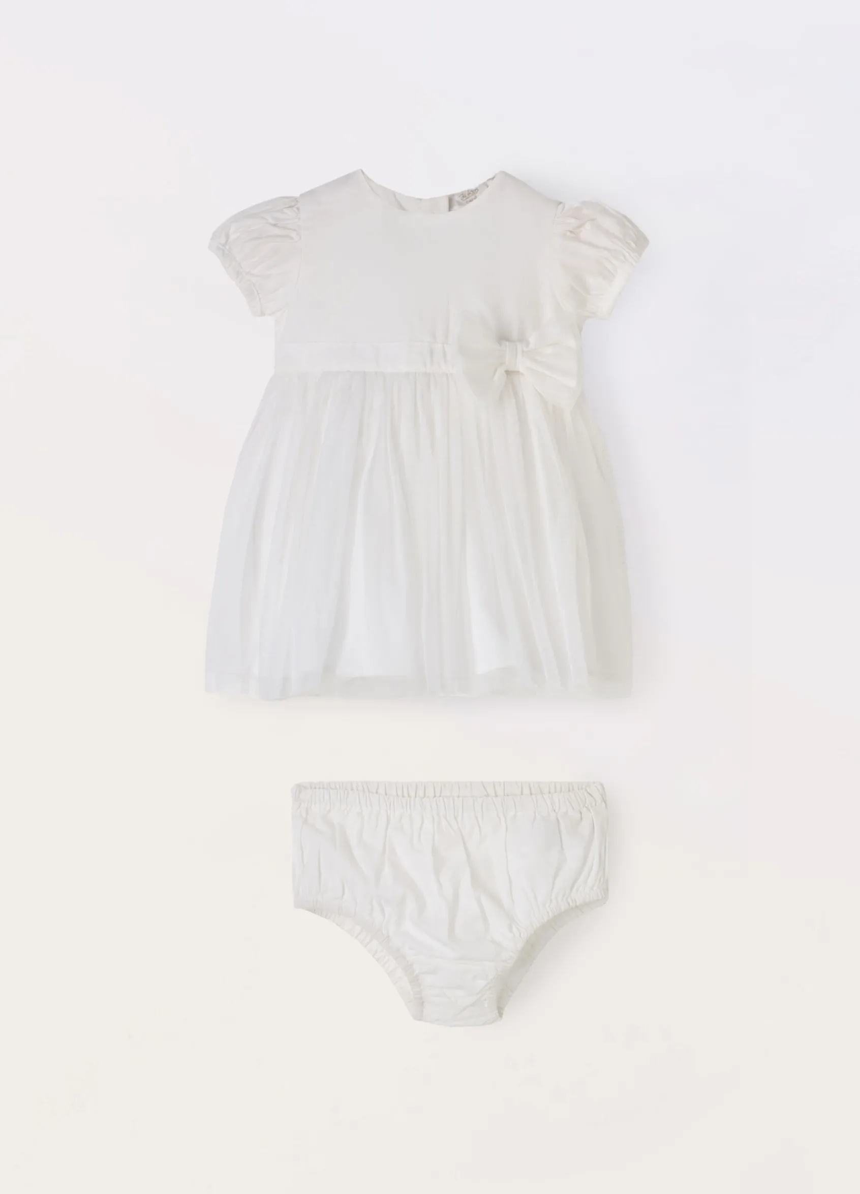 Blukids Vestito in popeline di puro cotone neonata- Vestitini