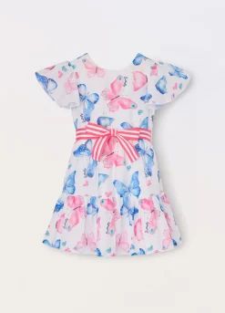 Blukids Vestito in puro cotone bambina- Vestiti