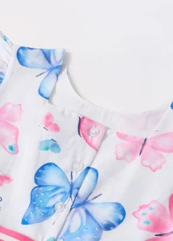 Blukids Vestito in puro cotone bambina- Vestiti