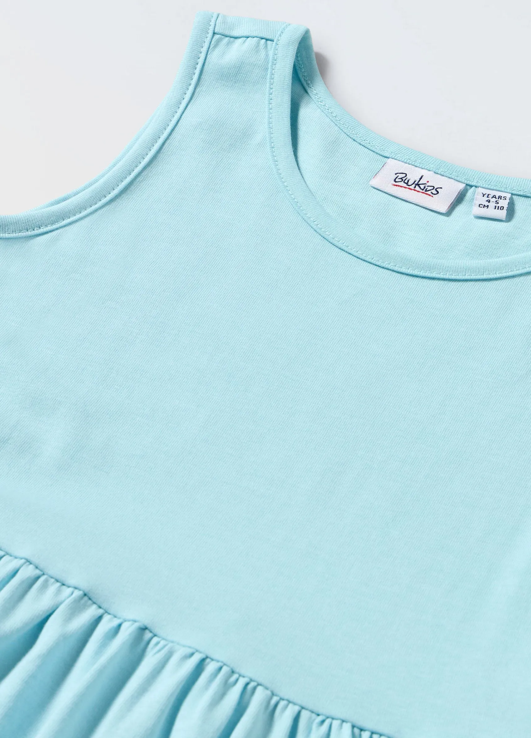 Blukids Vestito in puro cotone bambina- Vestiti