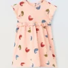 Blukids Vestito in puro cotone con stampa neonata- Vestitini