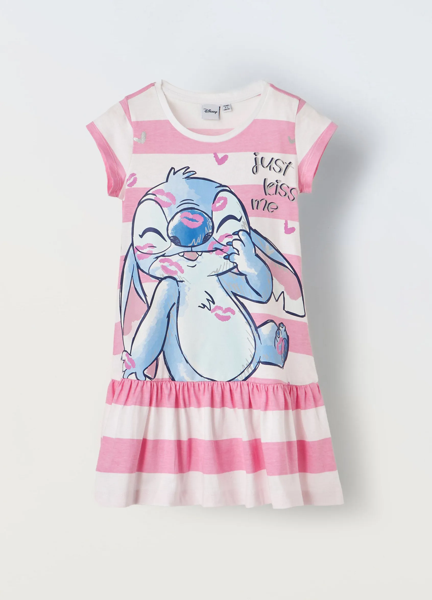 Blukids Vestito in puro cotone con stampa bambina- Vestiti