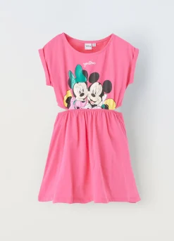 Blukids Vestito in puro cotone con cut out bambina- Vestiti