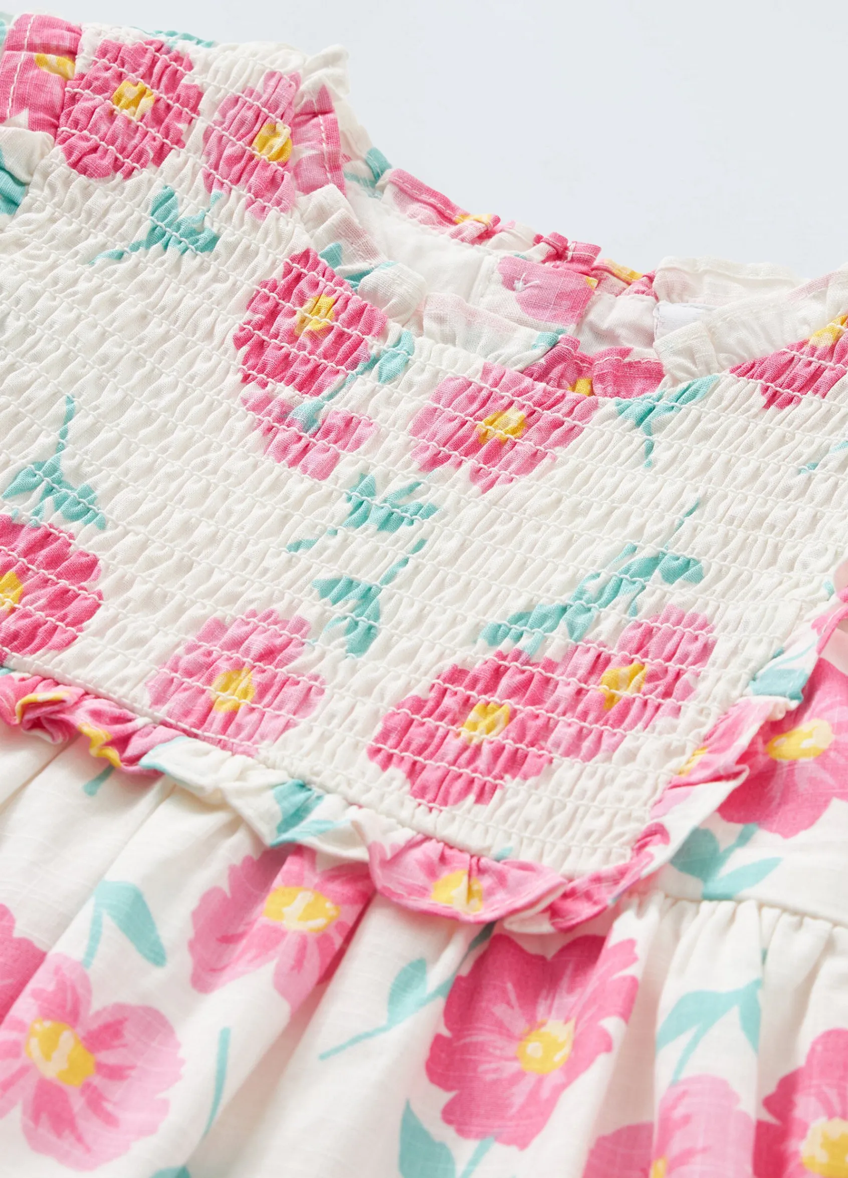 Blukids Vestito in puro cotone neonata- Vestitini