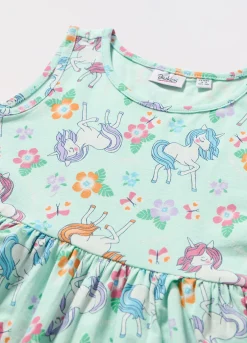 Blukids Vestito smanicato in jersey di cotone stretch bambina- Vestiti