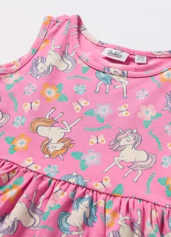 Blukids Vestito smanicato in jersey di cotone stretch bambina- Vestiti
